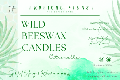 100% natural wild beeswax candles